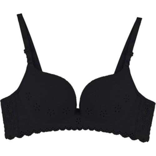 Fashion big size Women Sexy Bra gathered breast super Push Up Lingerie Seamless Bra deep v plunge Underwear Brassiere