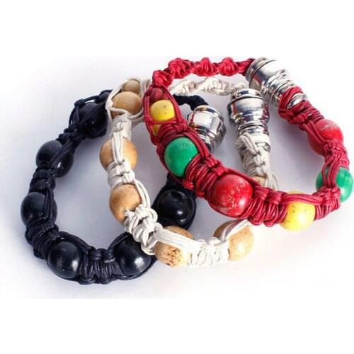 1PCs Portable Metal Bracelet Smoke Smoking Pipe Jamaica Rasta Tobacco Pipe Man Women Gifts 3 Colors Fashion Smoking Accessories
