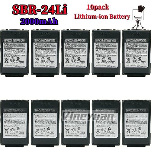 10X SBR-24Li Replacement Battery for YAESU FT-70D, YAESU FT-70DR, YAESU FT-70DS Walkie Talkie