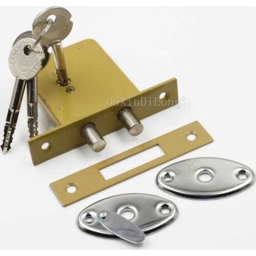 2PCS DeadBolt Invisible Locks,Prevent Lock Picking Double Bar Invisible , Mortise, Tubewell ,Security ,Mortice Locks GF189