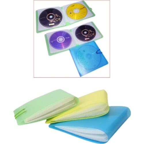 24 Sleeves DVD Disc Organizer Carry Wallet Sweet Case Holder Storage Bag LX9F