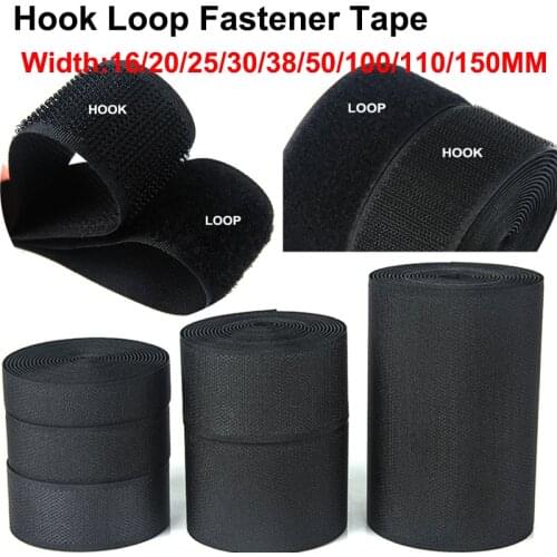 5Meter/Pair 16/20/25/30/38/50/100/110mm Velcros Hook and Loop Fastener Tape Strip Nylon Sticker Velcros for Sewing DIY No Glue