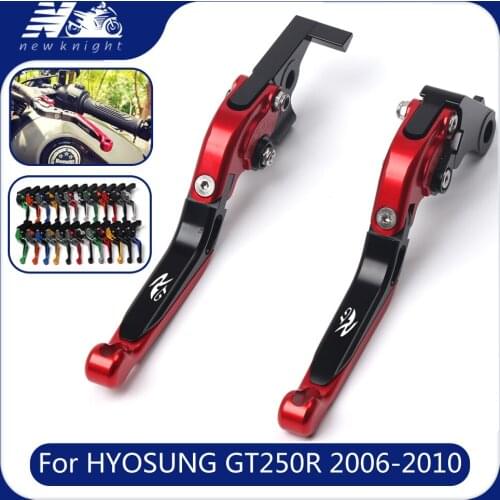 For HYOSUNG GT250R GT 250R 2006-2010 2009 Motorcycle Accessories Aluminum Folding Extendable Adjustable Brakes Clutch Levers