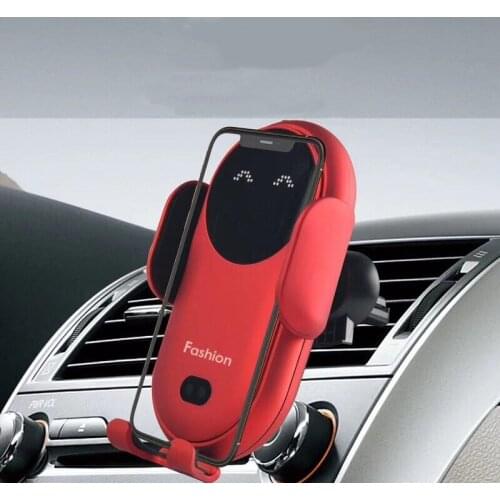 10W Qi Car Phone Holder Wireless Charger Car Mount Intelligent Infrared for Air Vent Mount Car Charger Wireless For iPhone12 Pro