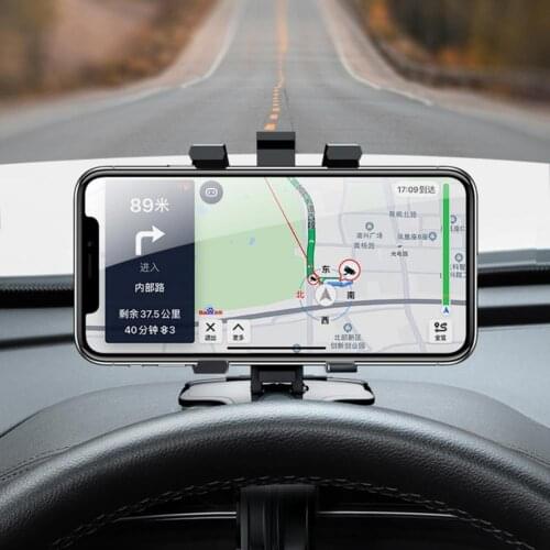 Car Phone Holder 1200 Degrees Rotating Stable Base Adjustable Universal Car Dashboard Phone Navigation Bracket for Car