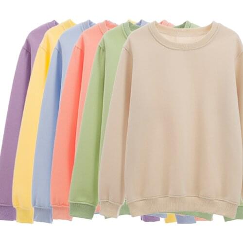 Basic Hoodie for Women Streetwear Female Spring Autumn Solid Colour Hoodies Casual Sweatshirt Hip Pop Tops Sudadera Mujer