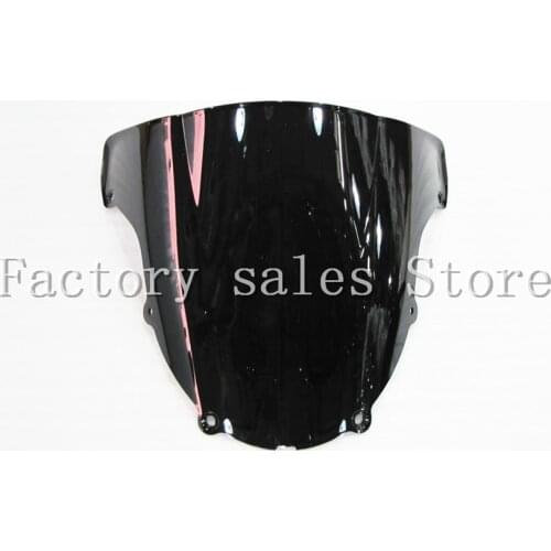 For Kawasaki Ninja ZX6R ZX-6R 636 2003 2004 black Windshield WindScreen Double Bubble zx6r 03 04