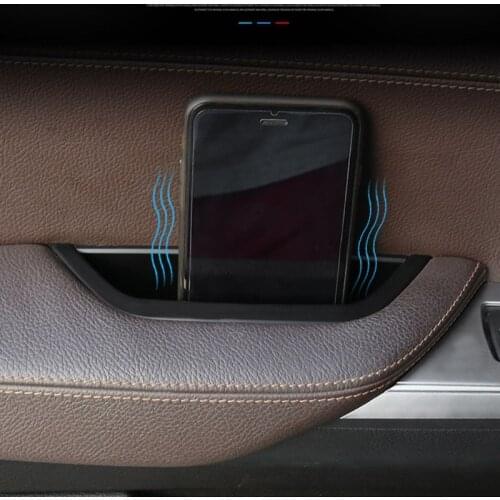 For X3 X4 F25 F26 Automobile Inner Door Handle Interior Decorations ABS Car Left Door Handle-Black/Beige