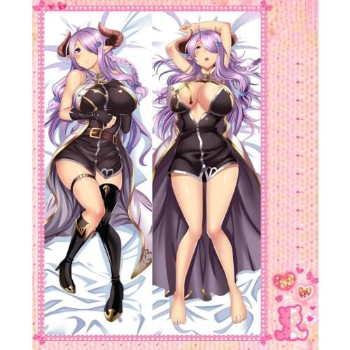 Japanese Anime Cartoon Granblue Fantasy Double sided hugging Pillow Case Cover Pillowcase 2 Way WT 77027