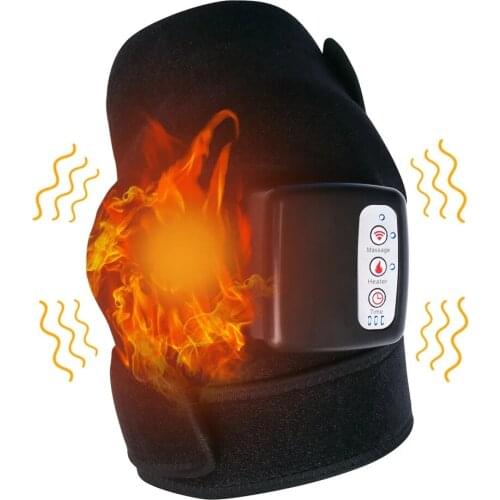 Electric Heating Knee Massager Far Infrared Joint Brace Support Vibrador Back Shoulder Massage Knee Pain Relief Massageador