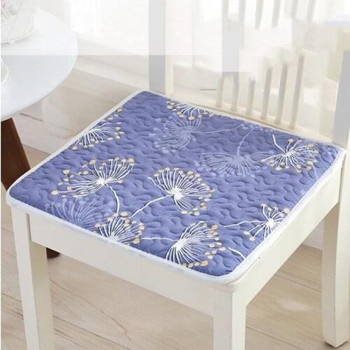 Printed Cotton Cushion Breathable Durable Office Student Seat Mats Portable Outdoor Pads Chair Cushion Anti-Slip Car Seat Cushio