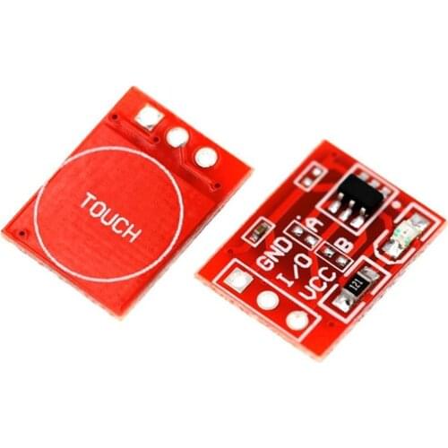 5PCS Great IT NEW Touch Button Module Capacitor FOR TTP223 Type Single Channel Self Locking Touch Switch Sensor SelfLock Module
