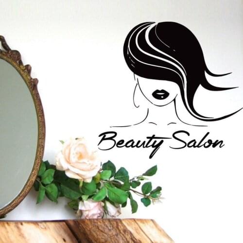 Creative Hairdresser Beauty Salon Barbershop DIY Wallpaper Removable Vinyl Home Decor Art Wall Stickers JG1283