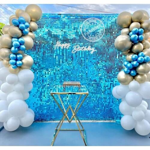 Square Silver Gold Shimmer Sequin Panel Interior Wall Panel Decoration Backdrop Decor Party Event Wedding Background