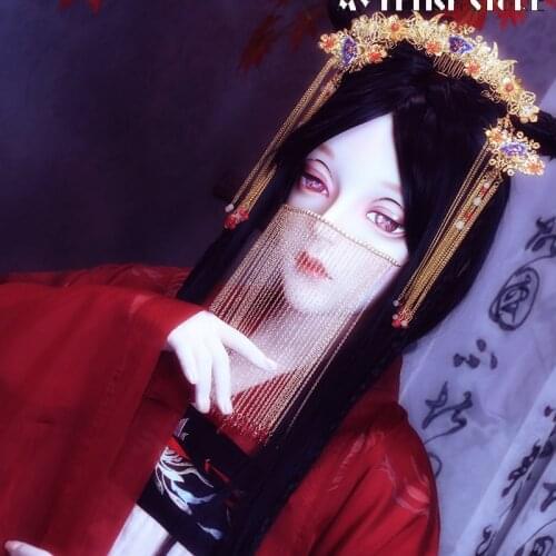 KXZ33)Customize Half Head Female/Girl Resin Crossdress Japanese Cartoon Character Anime Cosplay Kigurumi Doll Mask Shemale