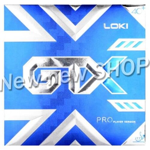 LOKI GTX Professional Sticky Table Tennis Rubber Strong Spin High Elastic Blue Sponge Pips In Pingpong Rubber for Attack Loop