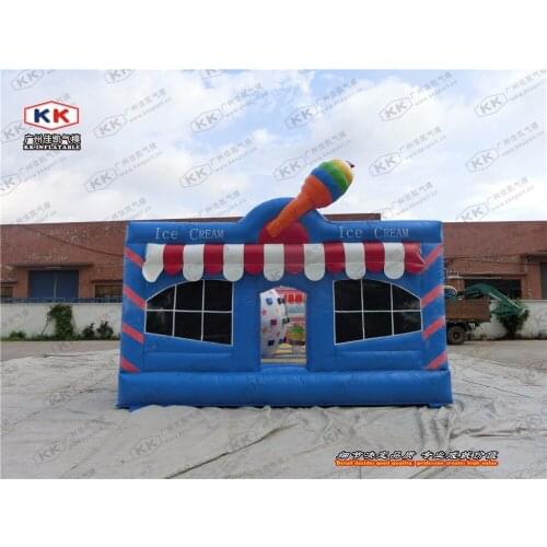 Inflatable ice-cream bouncer jumping house 0.55mm PVC inflatable colorful bouncer for kids outdoor structure toys for event
