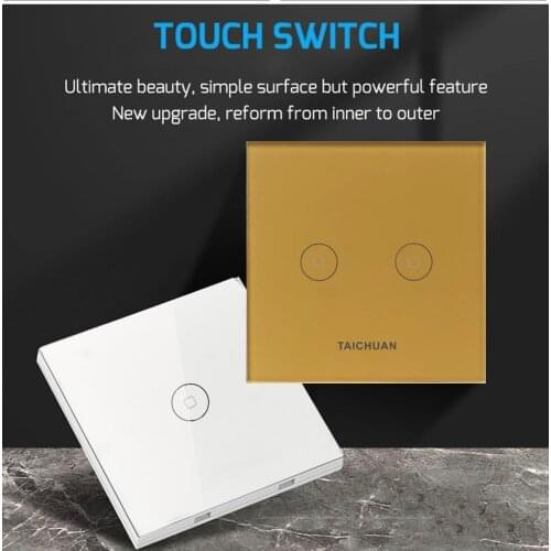 Wall wireless wifi tuya google switch for EU 110v 240v smart home switch