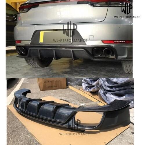 New Sytle High Quality Carbon Fiber Rear Bumper Diffuser Car Styling For Porsche Macan Car Body Kit