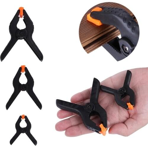 10pcs/lot 2/3/4 inch A-type Plastic Nylon Adjustable Spring Clamps for Woodworking Wood Working Tools Spring Clamp Clips Outilla