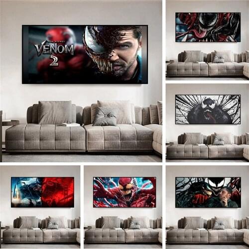 Marvel Movie Poster Venom Let 5D DIY Diamond Painting Full Round Square Diamond Embroidery Mosaic Painting Cross Stitch Kit Gift