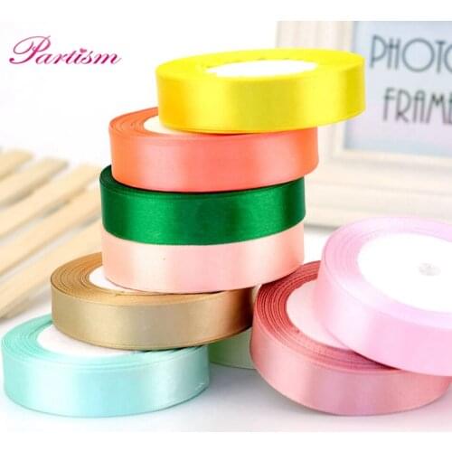15MM Pretty Silk Satin Ribbon 22M Wedding Party Decoration Invitation Card Gift Wrapping Scrapbooking Supplies Riband 18Colors