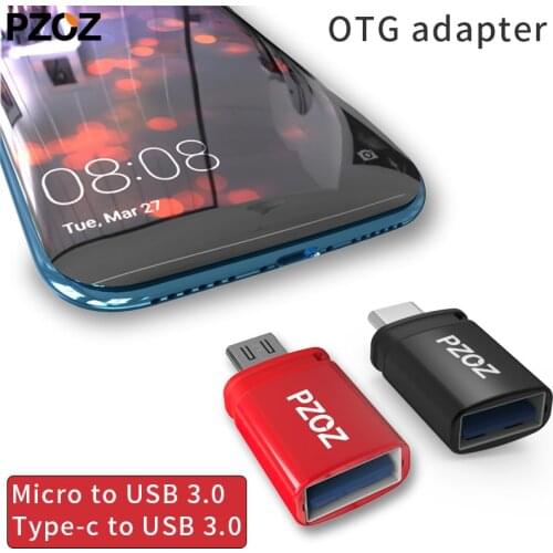 PZOZ otg adapter type-c 3.0 otg micro usb 3.0 Charge Data Converter type c microusb type usbc for samsung one plus 6 android