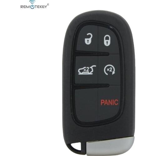Remtekey GQ4-54T for Jeep Cherokee 2014 2015 2016 2017 prox remote Smart key fob shell case 5 button