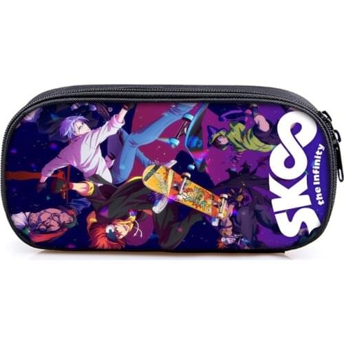 SK8 The Infinity Reki Kyan Langa Miya Cherry Joe Anime Pen Bag Cosplay Props Student Pencil Case Storage Bag School Stationery