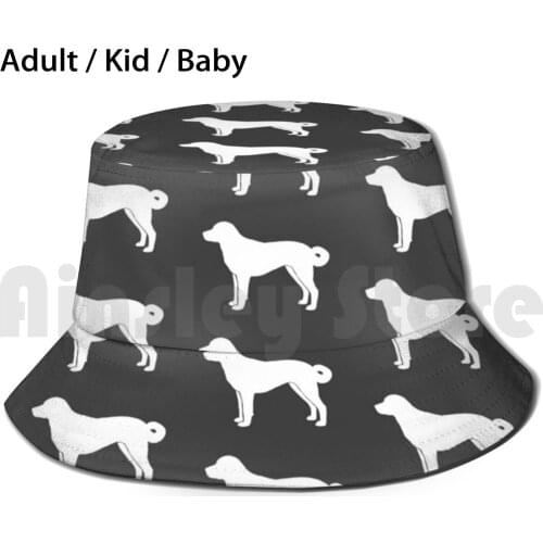 Anatolian Shepherd Dog Silhouette ( S ) Sun Hat Foldable UV Protection Anatolian Shepherd Dog Anatolian Shepherd Dog Dog