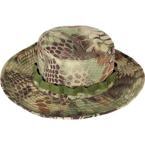 Airsoft Sniper Camouflage Nude Bucket Hats, Tactical Boonie Hats topee, Military Mens Summer hat, free Size for 59-60