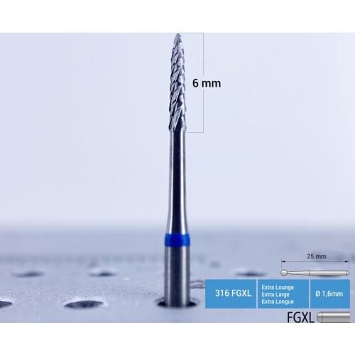 Frank Dental Carbide Surgery Burs - Bone Cutter Bur - Bone Cutter - 255A FGXL