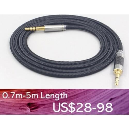 LN007544 6.5mm XLR 4.4mm Super Soft Headphone Nylon OFC Cable For Sony mdr-1a 1adac 1abt 100abn 100ap xb950bt wh1000x h600a h80