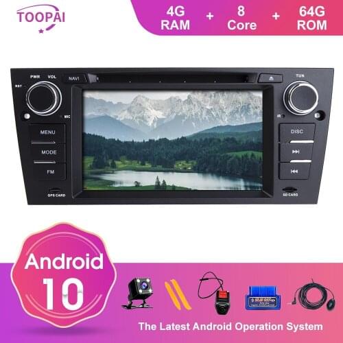 TOOPAI Android 10 For BMW E90 E91 Touring E92 Coupe E93 Convertible M3 2005-2012 Auto Radio Stereo GPS Navigation Media Player