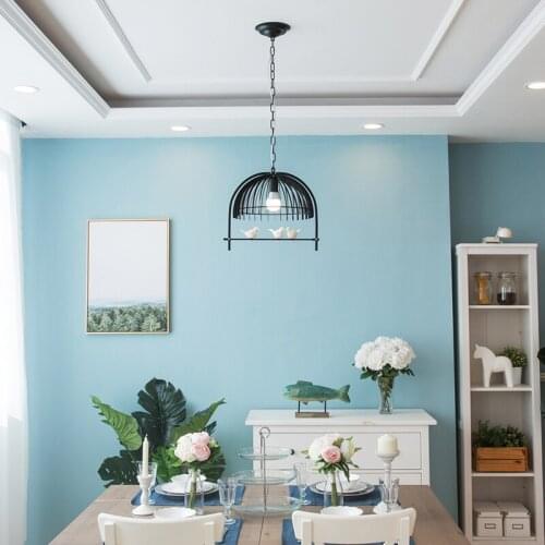 Creative Restaurant Kitchen Cafe Pendant Lights Country Hotel Bar Black led Pendant Lamps Bedroom Study Room Bird Hanging Lights