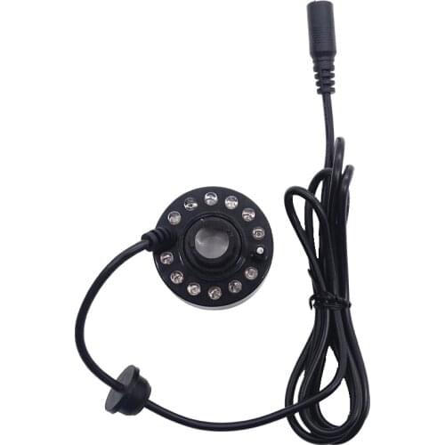 12 LED Colorful Light Ultrasonic Mist Maker Fogger Fog Water Fountain Pond Atomizer Air Humidifier Garden Outdoor Sprayer Tool