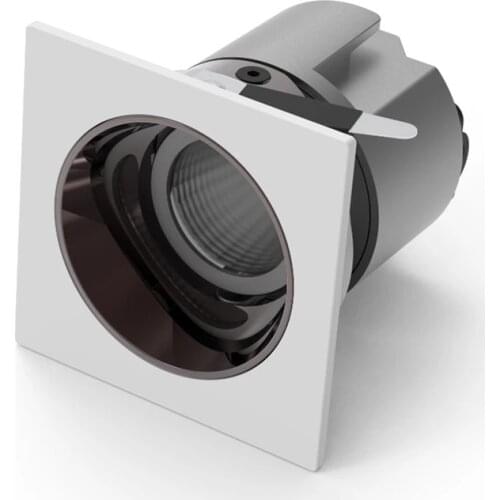 Recessed Square LED Downlight 7W 10W 14W 18W 24W COB Spot Light 38° Dimmable 110V 220V Warm White For Indoor Ceiling Lighting