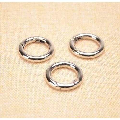 1 inch ( 25mm inner width) Silver Spring Gate O Ring Bag Metal Ring 50pcs/lot
