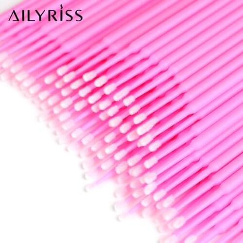 1000 PCS Disposable Eye Lashes Micro Applicators Brushes Applicator for Eyelashes Extensions and Makeup Application Maquiagem
