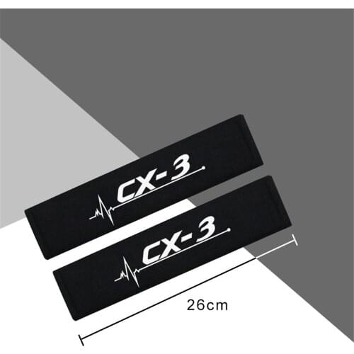 2pcs Protection Shoulder belt cover car styling for Mazda CX-3 CX3 2017 2018 Accessories Car Styling