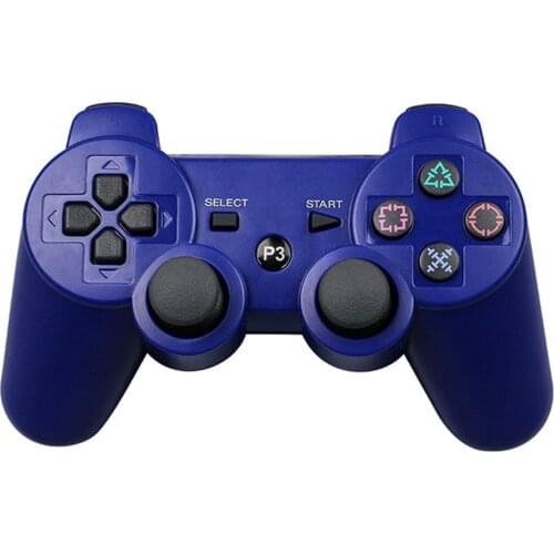 JIELI Wireless Bluetooth Solid Color Controller For Sony PlayStation Dualshock 3 PS3 Controller Vibration Gamepad
