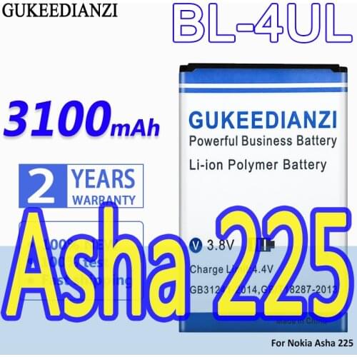 BL-4UL 100% New 3000mAh Phone Replacement Battery For Nokia Asha 225 Asha225 Li-ion Polymer Batteries