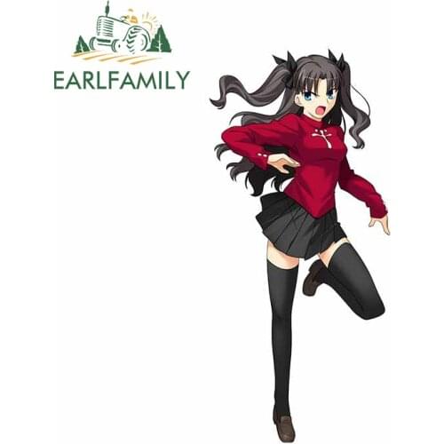 EARLFAMILY 13cm x 6cm for Fate Car Stickers and Decals DIY Custom Printing Fashion Occlusion Scratch Anime Vinyl Decoration