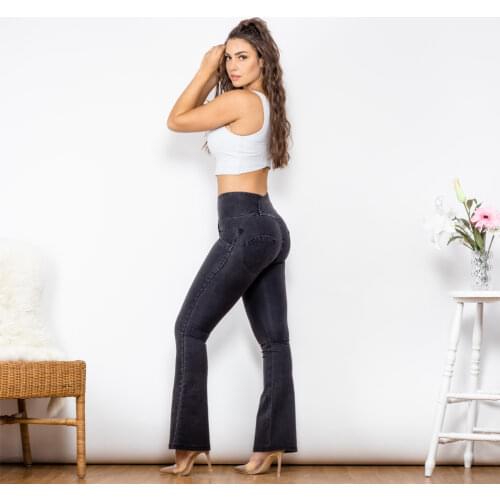 Four ways stretchable Women's Flared Jeans