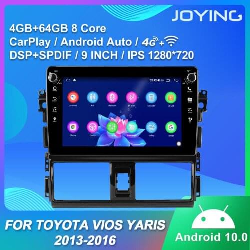 Android 10.0 head unit 9 inch car radio GPS Navigation HD stereo video player for TOYOTA Vios Yaris 2013-2016 RDS Video player