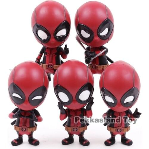 Hot Toys Cosbaby Deadpool Bobble Head Figure Collectible Model Toy Doll