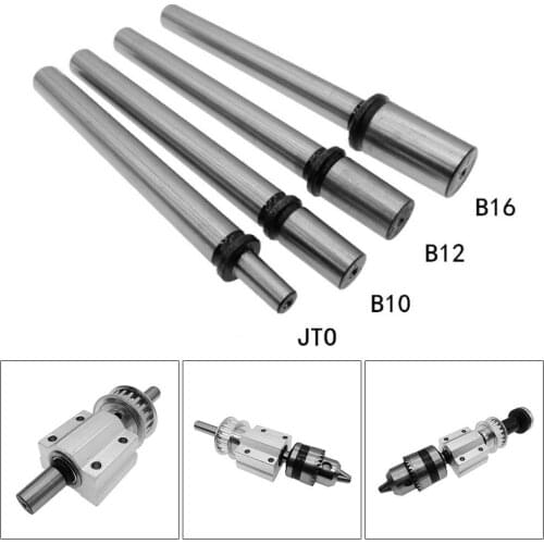 JTO/B10/B12/B16 Connecting Rod Drill Chuck Bit Table Saw/Bench Drill/Electric Drill Unpowered Spindle Assembly Lathe