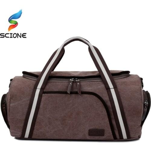 A++ Quality Gym Sport Handbag Men Woman Fitness Bags 20L Convenient Canvas Cylinder Fitness Yoga Package Travel Duffel Tote