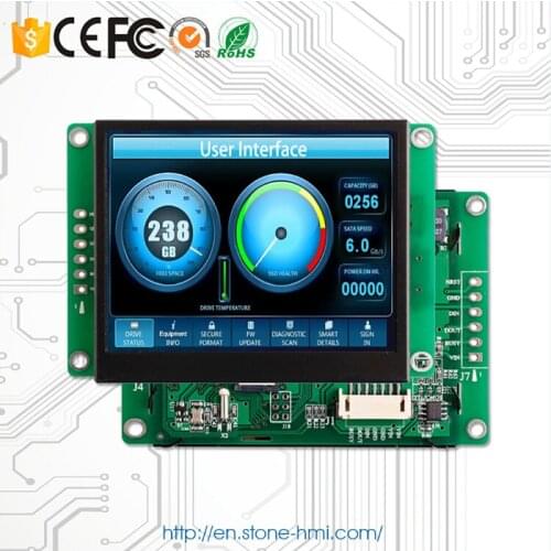 STONE 5.0 Inch LCD 65K Colors TFT Display Module with Wide Voltage+High Brightness