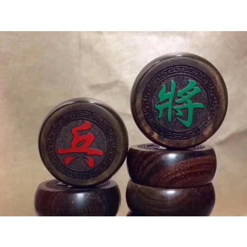 China ajedrez rosewood fino tallado artesanías. Gran colección de rompecabezas de trompeta